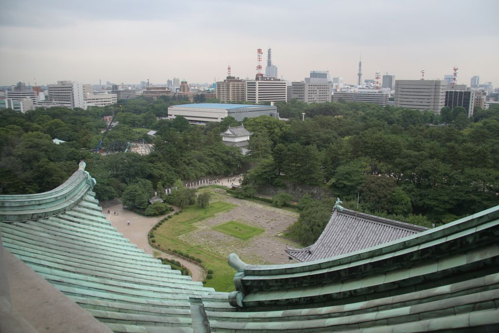 R9620 Nagoya - Vue du dohyo de sumo depuis le chateau