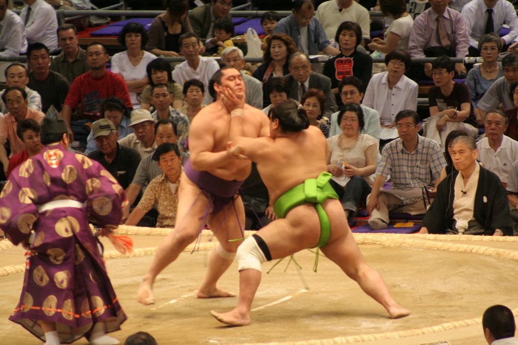 R9625 Nagoya - dohyo de sumo - Tochinohana vs Senshuyama