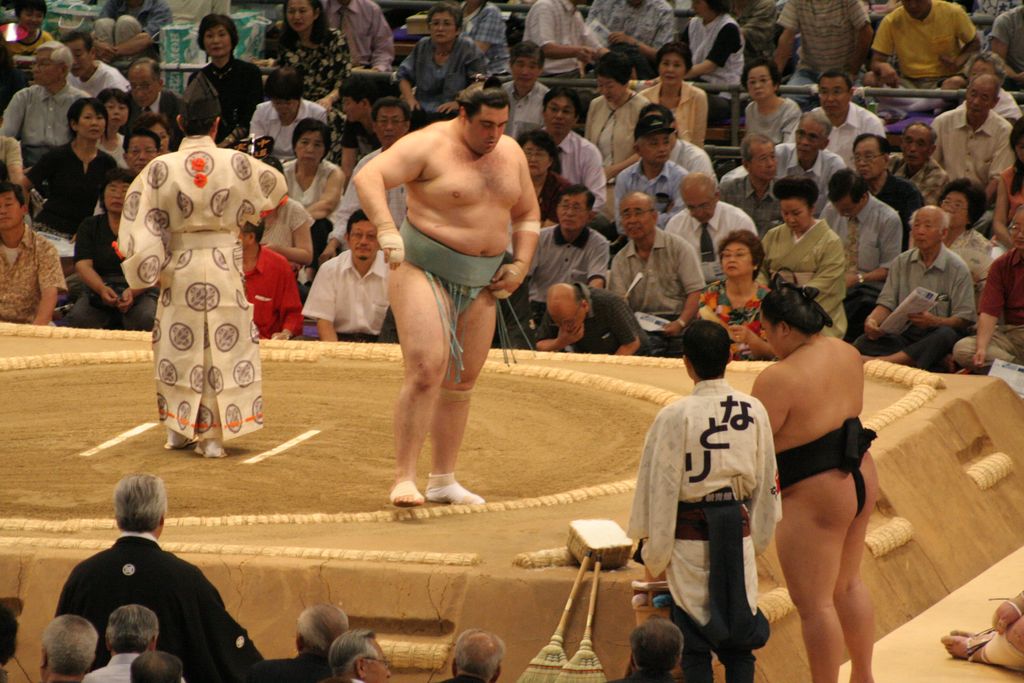 R9667 Nagoya - dohyo de sumo - Kokkai le georgien