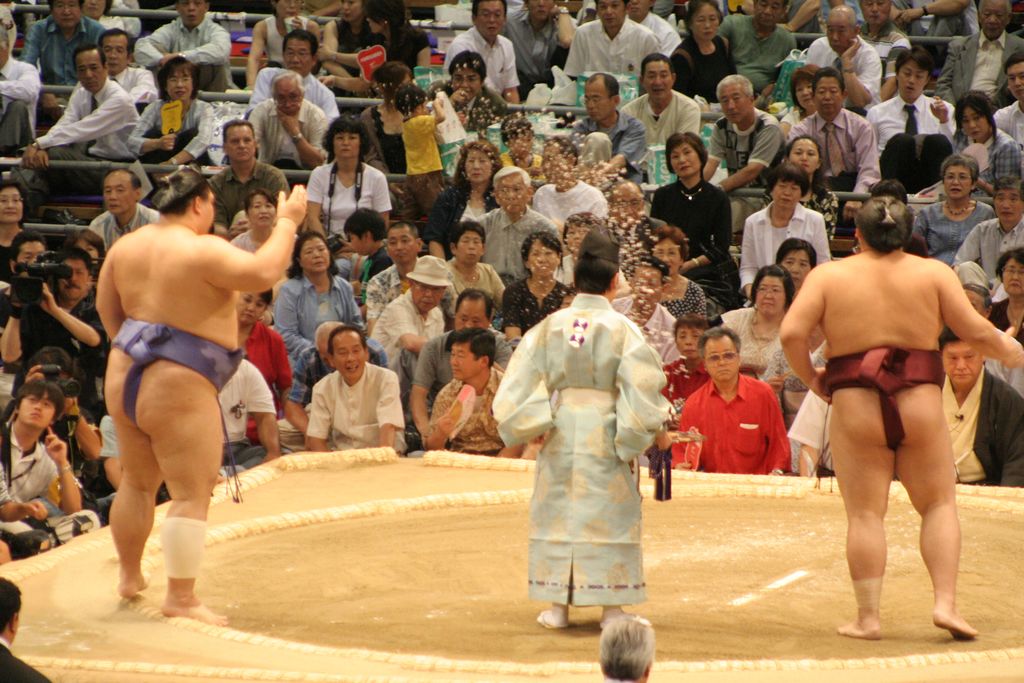 R9696 Nagoya - dohyo de sumo - Kaio vs Futeno